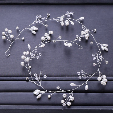 Pearl Crystal Headbands For Women Simple Hairbands