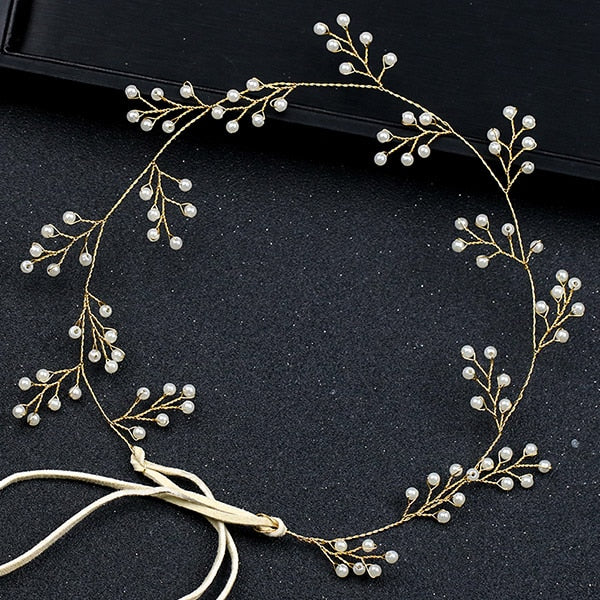 Pearl Crystal Headbands For Women Simple Hairbands