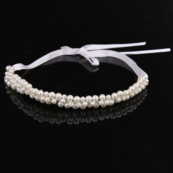 Pearl Crystal Headbands For Women Simple Hairbands