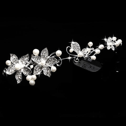 Pearl Crystal Headbands For Women Simple Hairbands