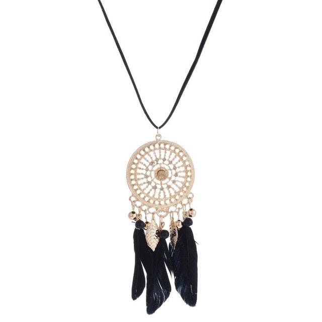 Long Tassel Feather Style Ethnic Boho Big Dangle Statement Earring