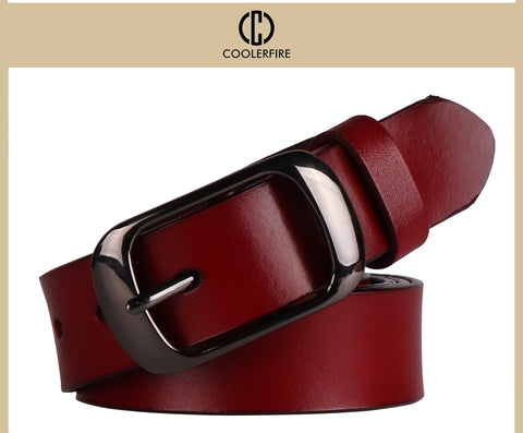 strap casual all-match Women brief genuine leather belt