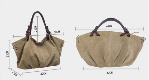 Casual Designer Canvas Messenger  Capacity Tote Bag