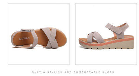 Leather Sandals Summer New Ladies Sandals Slippers