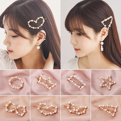 Fashion Hair Clip Elegant Design Triangular Star Round