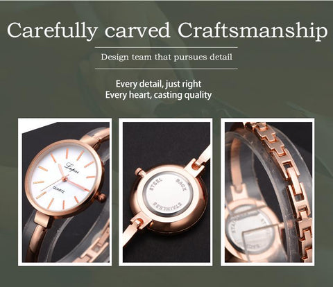 Bracelet Watches Fashion Luxury Quartz-Brand Ladies Casual