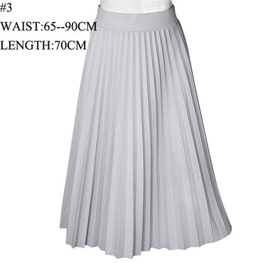 Fashion Thick Breathable Pleated Length Skirt