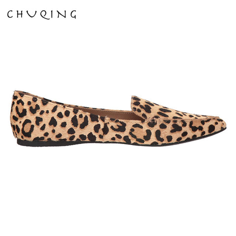 Casual Flat Loafers Fashion Comfortable Leopard Shoes Trend