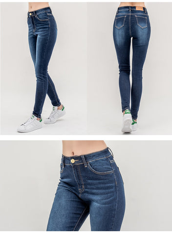 high waist skinny Pencil jeans