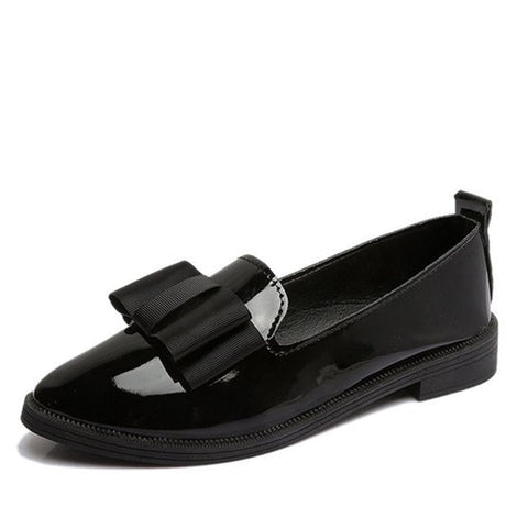 Autumn Flats Bowtie Slip On Loafers Shoes
