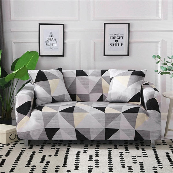 Modern Elastic for Living Room Spandex Sofa Slipcovers