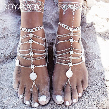 Bohemian Summer Beach Multilayer Anklets