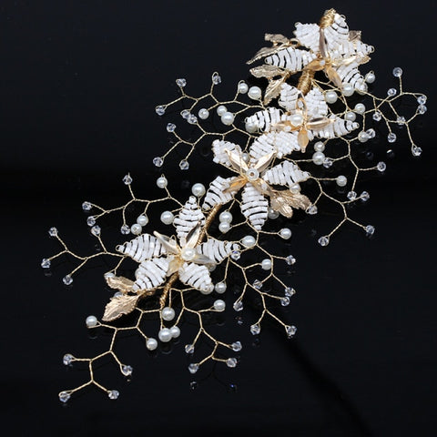 Handmade Crystal Hair Accessories Tiara Headband Headpiece
