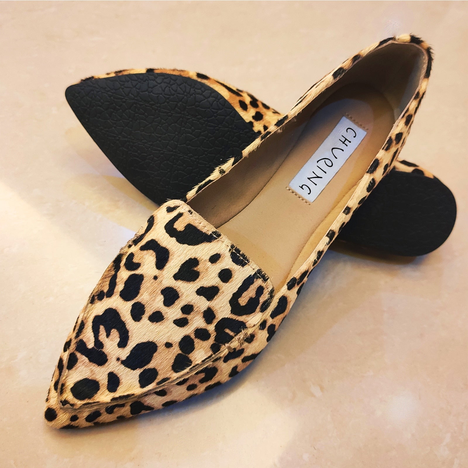 Casual Flat Loafers Fashion Comfortable Leopard Shoes Trend