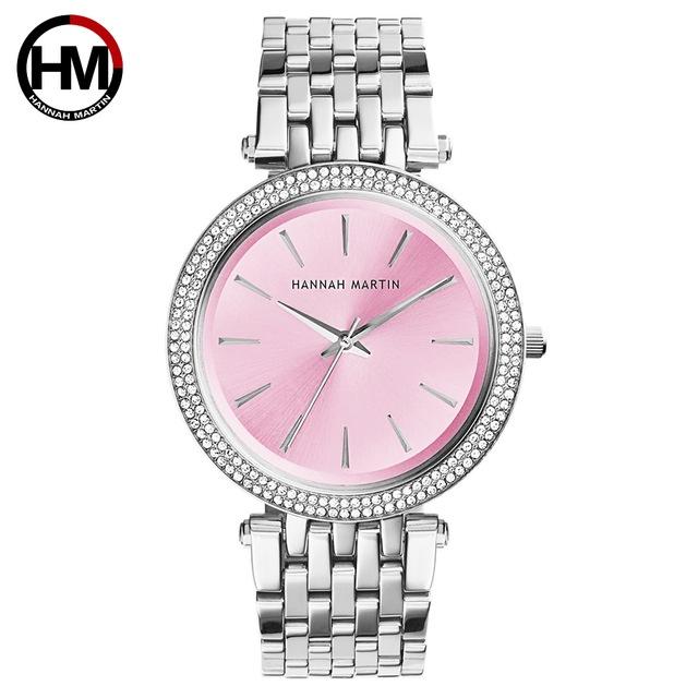 Bracelet Rose Gold Stainless Steel Watches Silver