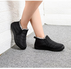 Casual Waterproof Ultralight Footwear Slip On Flat Ankle Boots