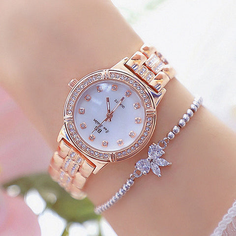 Women's Watches Diamond Silver Ladies Wrist Stainless Steel