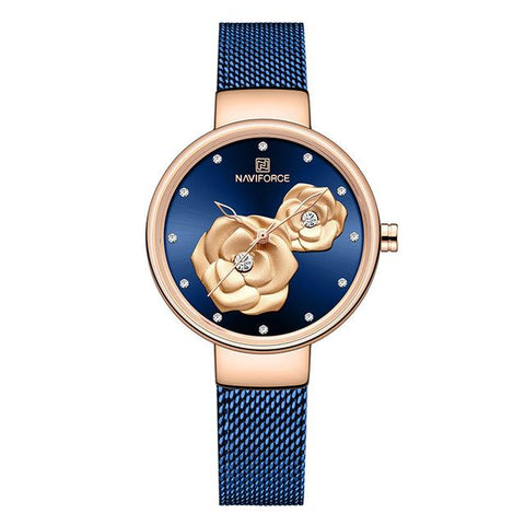 Brand Creative Design Steel Mesh Watches Female Watch