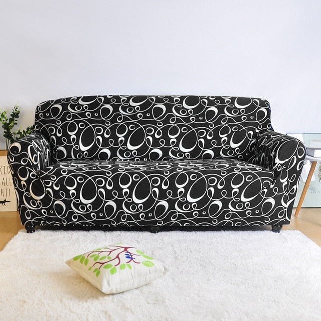 Geometric Colorful Printing Elastic Slipcovers Cover Sofa