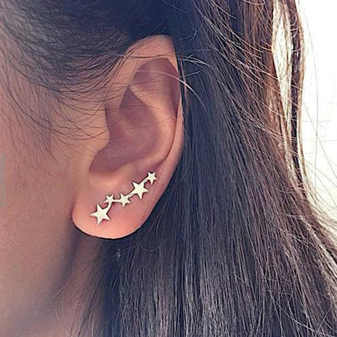 Crystal Flower Stud Earrings  Rhinestones