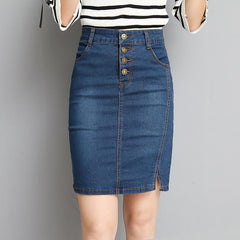 Short Denim Skirts Bandage Jeans With High Waist