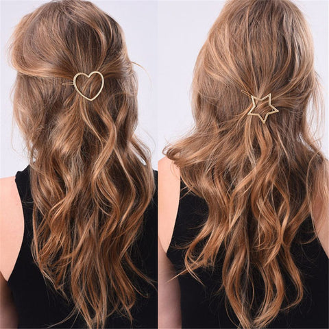 Fashion Hairpins Star Heart Styling Tools