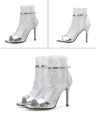 Summer Glitter Gladiator Air mesh Sexy Sandals Shoes