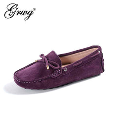 Genuine leather Women flats Handmade Casual leather shoes