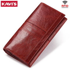 Genuine Leather Clutch Wallet Coin Purse