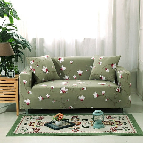 Flower Elastic Magic Printed  Armchair Sofa Cover