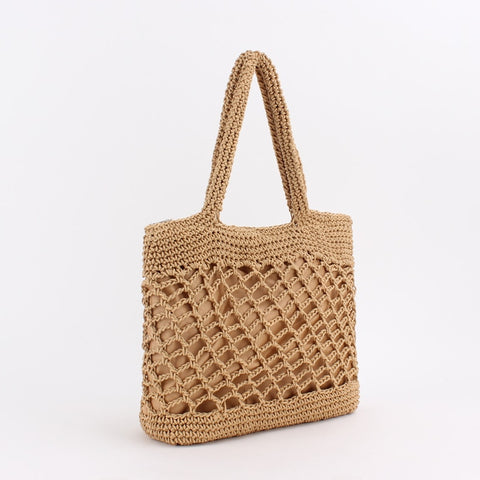 Natural Rattan Straw Handbag Simple Shoulder Bags