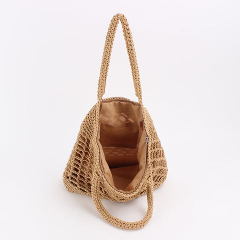 Natural Rattan Straw Handbag Simple Shoulder Bags