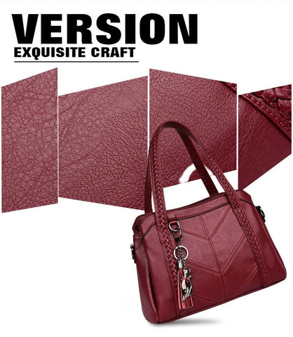 Genuine Leather Tote Bags Tassel Fashion Bags