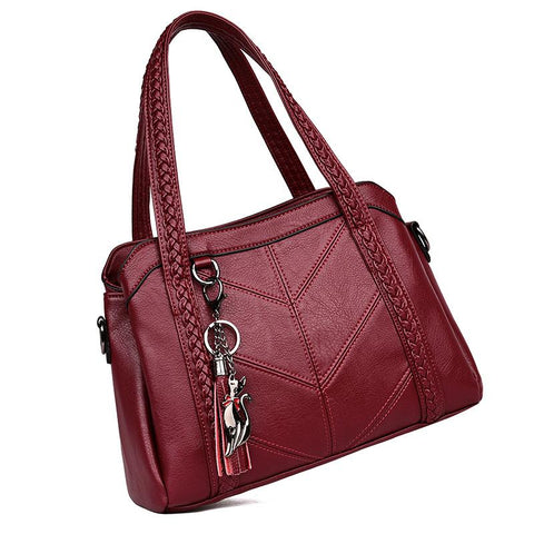 Genuine Leather Tote Bags Tassel Fashion Bags