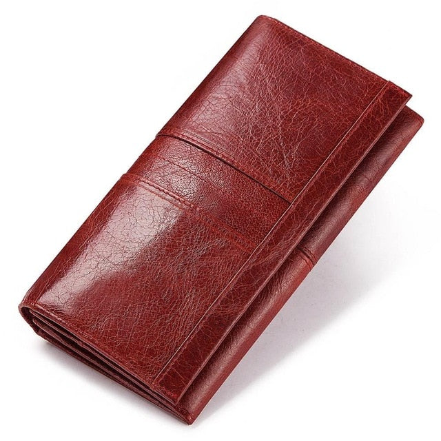 Genuine Leather Clutch Wallet Coin Purse