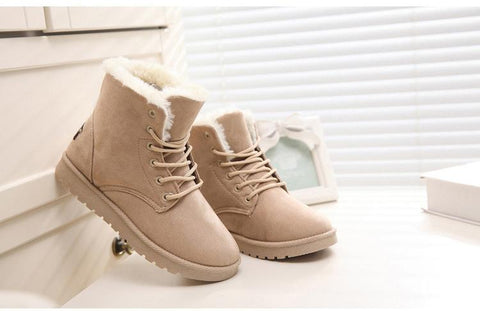 Fashion Snow Winter Boots Warm Fur Ankle Boots