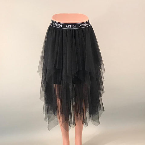 Fashion Elastic High Waist Pleated Long Midi Skirt