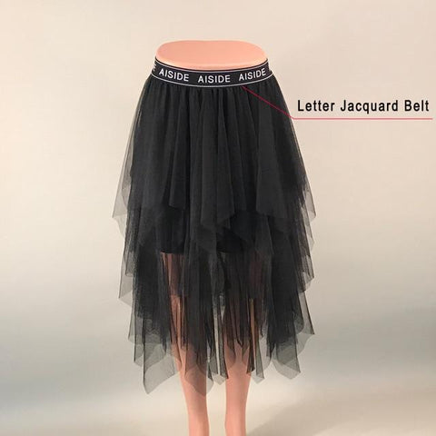Fashion Elastic High Waist Pleated Long Midi Skirt