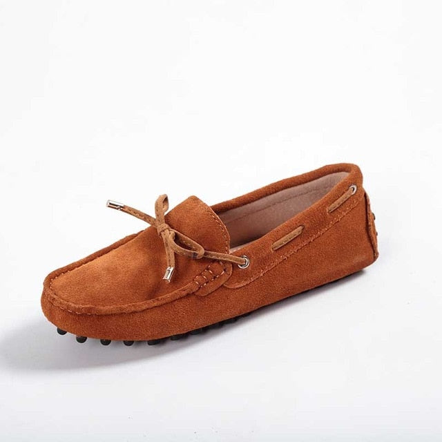 Genuine leather Women flats Handmade Casual leather shoes