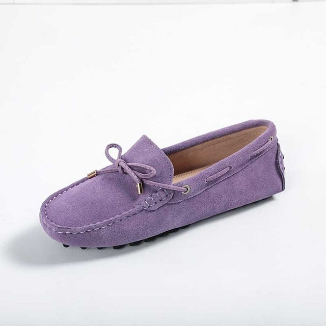 Genuine leather Women flats Handmade Casual leather shoes