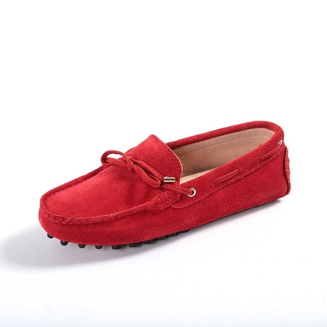 Genuine leather Women flats Handmade Casual leather shoes