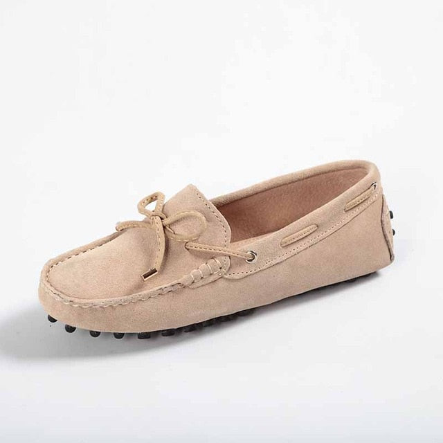 Genuine leather Women flats Handmade Casual leather shoes