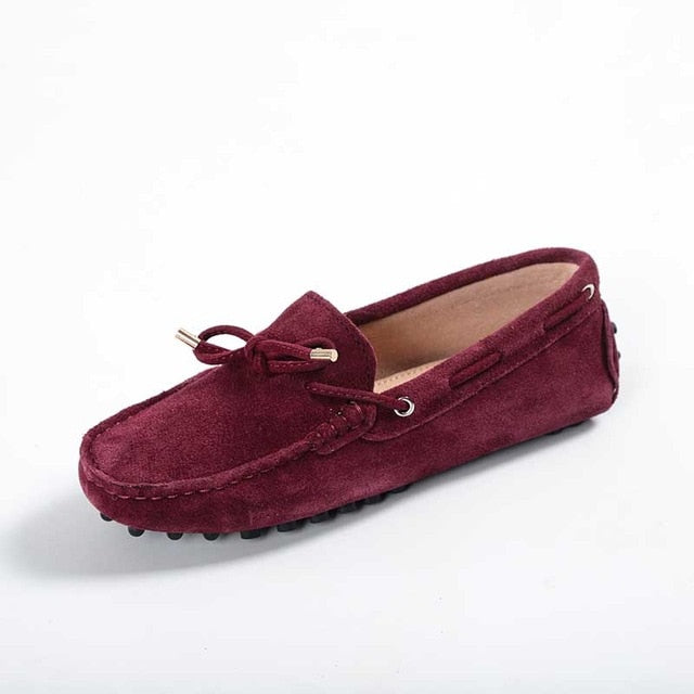 Genuine leather Women flats Handmade Casual leather shoes