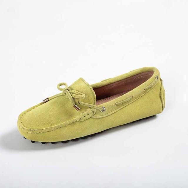 Genuine leather Women flats Handmade Casual leather shoes