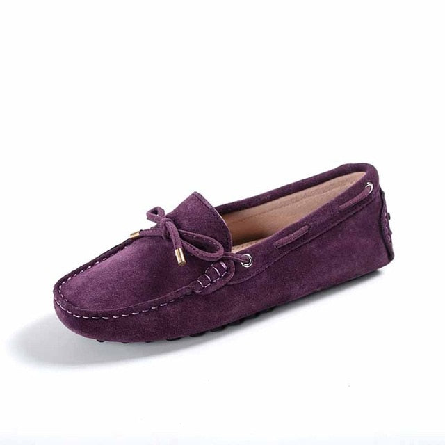 Genuine leather Women flats Handmade Casual leather shoes