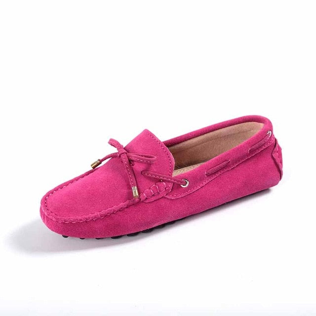 Genuine leather Women flats Handmade Casual leather shoes