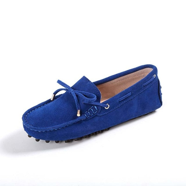 Genuine leather Women flats Handmade Casual leather shoes