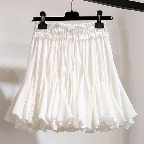 Chiffon Tutu Pleated Mini Sun School Skirt