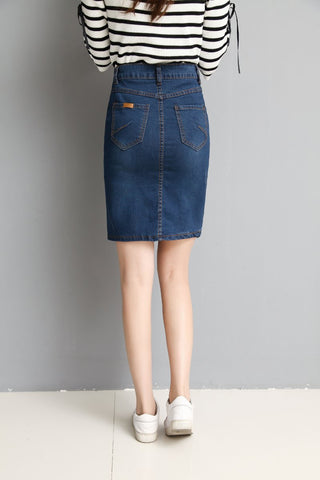 Short Denim Skirts Bandage Jeans With High Waist