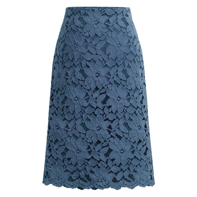 High Elastic High Waist Elegant Work Office Skirt